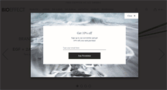 Desktop Screenshot of bioeffect.co.uk